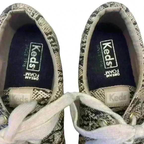 Keds Women's Jump Kick Snakeskin Sneaker Size 8.5 Casual Comfortable Sporty - Picture 6 of 14